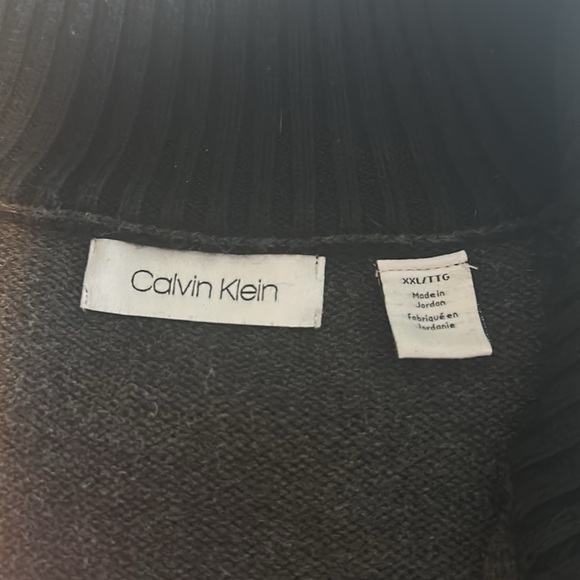 Calvin Klein charcoal quarter zip sweater XXL - Picture 5 of 5